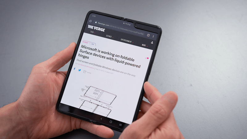 Galaxy Foldable Screen