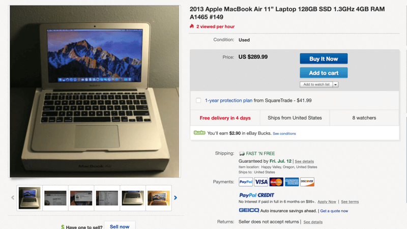 is it possible to trade in a macbook air at pc richards
